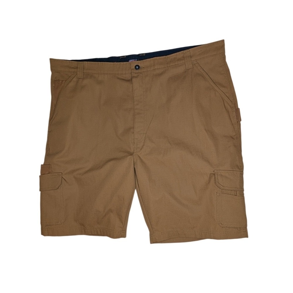 Genuine Dickies Cargo Shorts Mens 44 Brown Ripstop Workwear Utility Casual 11in